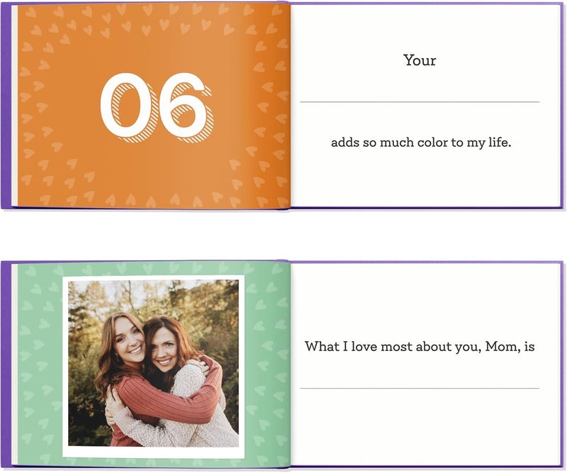 BRAVEBUG What I Love about Mom Book, Fill-in-the-Blank Book for Mom - Christmas Gifts for Mom from Daughter, Son, Kids - Birthday Gifts for Mom, Mom Birthday Gifts - Stocking Stuffer, Mom Christmas Gifts - Image 4